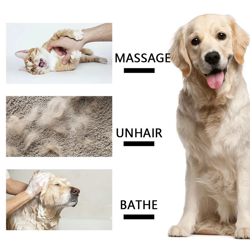 2Pcs Cat Grooming Glove for Cats Wool Glove Pet Hair Deshedding Brush Comb Glove for Pet Dog Cleaning Massage Glove for Animal