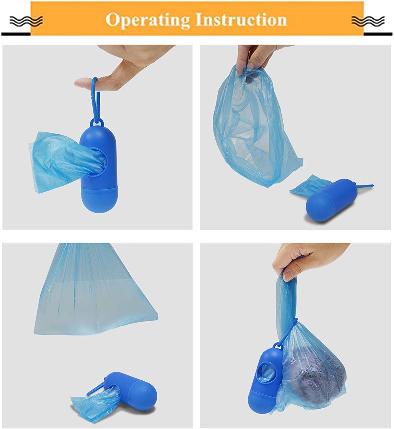 Collapsible Dog Bowls, Portable Travel Dog Bowls, Expandable for Cat Dog Water Bowls Food Feeding, 2 Pack Silicone Pet Bowls with Waste Bag Dispenser