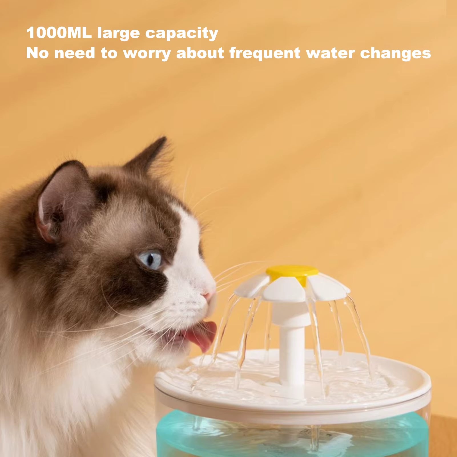 Cat Water Fountain USB Electric Mute Cat Drink Bowl Filter 1L Automatic Water Dispenser Cats Dog Drinking Dispenser Pet Supplies