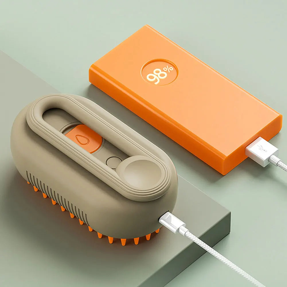 3 in 1 Cat Steam Brush Pet Hair Removal Comb Pet Hair Cleaning Brush Comb for Dogs Cats for Removing Tangled and Loosse Hair