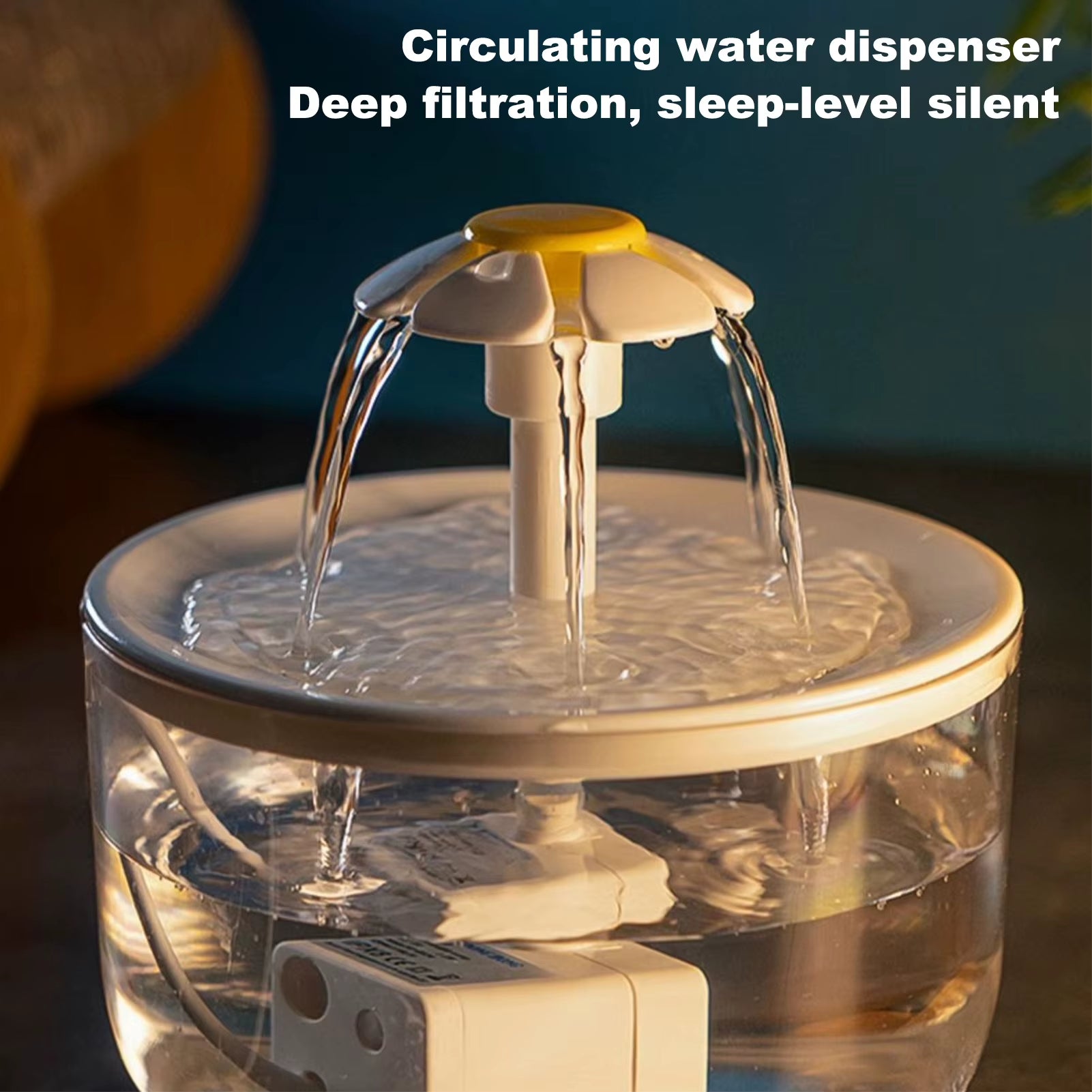 Cat Water Fountain USB Electric Mute Cat Drink Bowl Filter 1L Automatic Water Dispenser Cats Dog Drinking Dispenser Pet Supplies