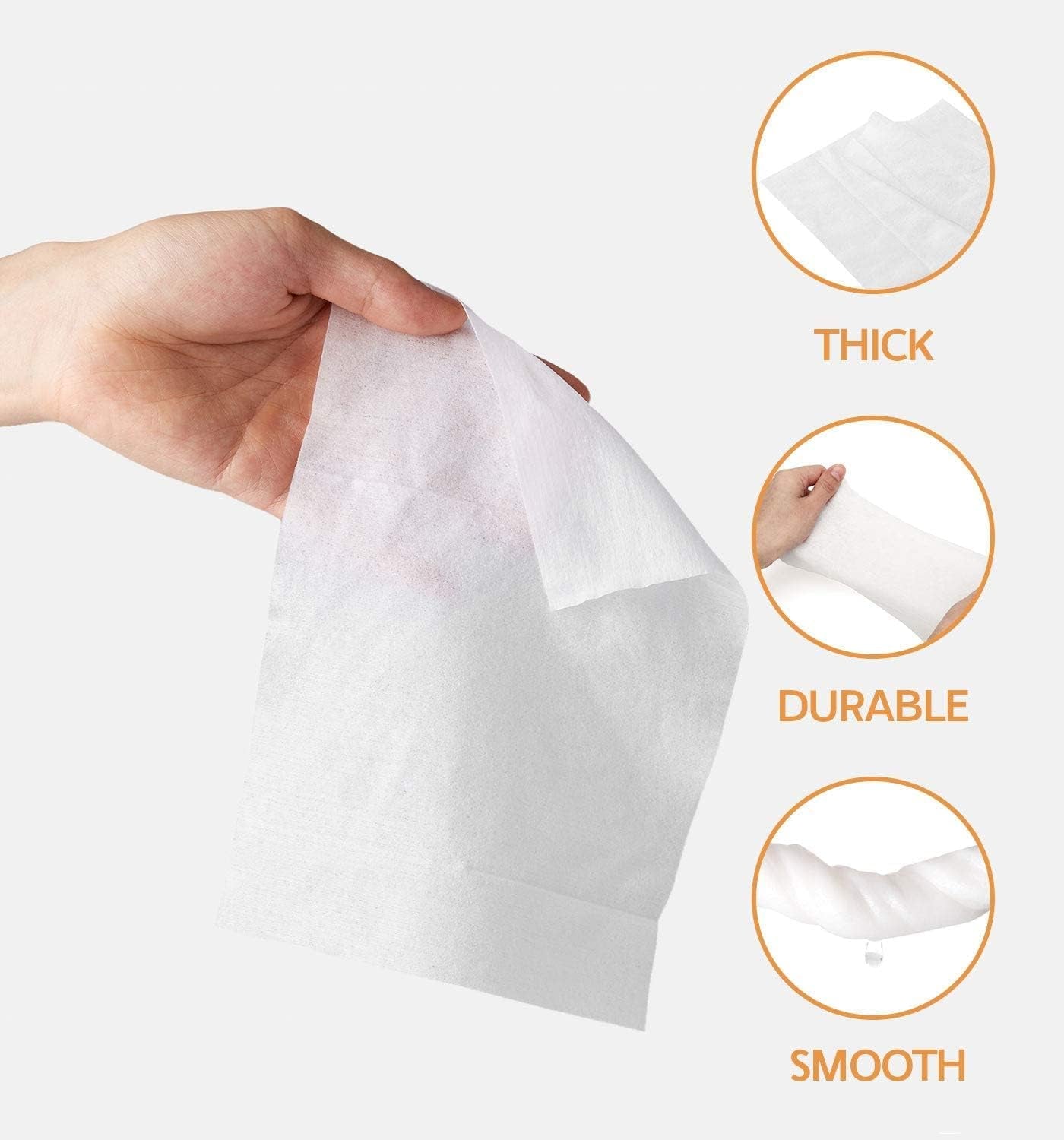 Deodorizing Hypoallergenic Pet Wipes with Fragrance Free Natural Organic for Cleaning Face Butt Eyes Ears Paws Teeth 100Ct per Pack (2 Pack)