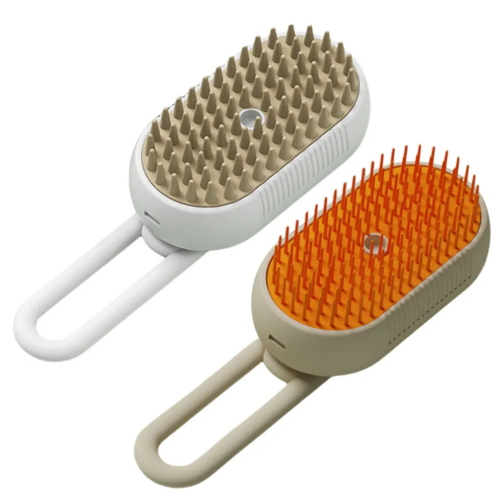 3 in 1 Cat Steam Brush Pet Hair Removal Comb Pet Hair Cleaning Brush Comb for Dogs Cats for Removing Tangled and Loosse Hair