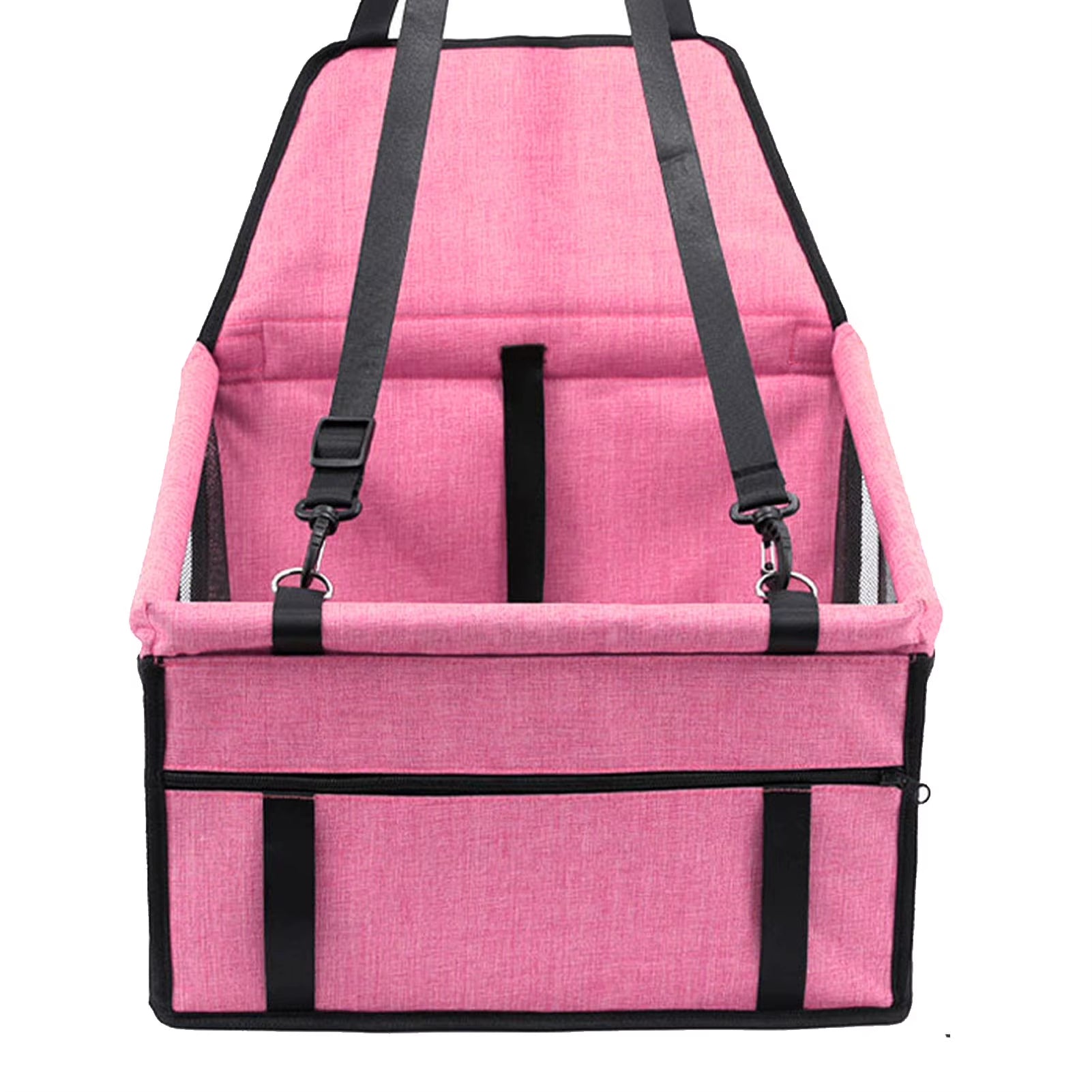 Dog Car Seat Breathable Adjustable Easy Installation Pet Car Booster Seat Basket for Dogs and Cars Elevated Pet Booster Car Seat