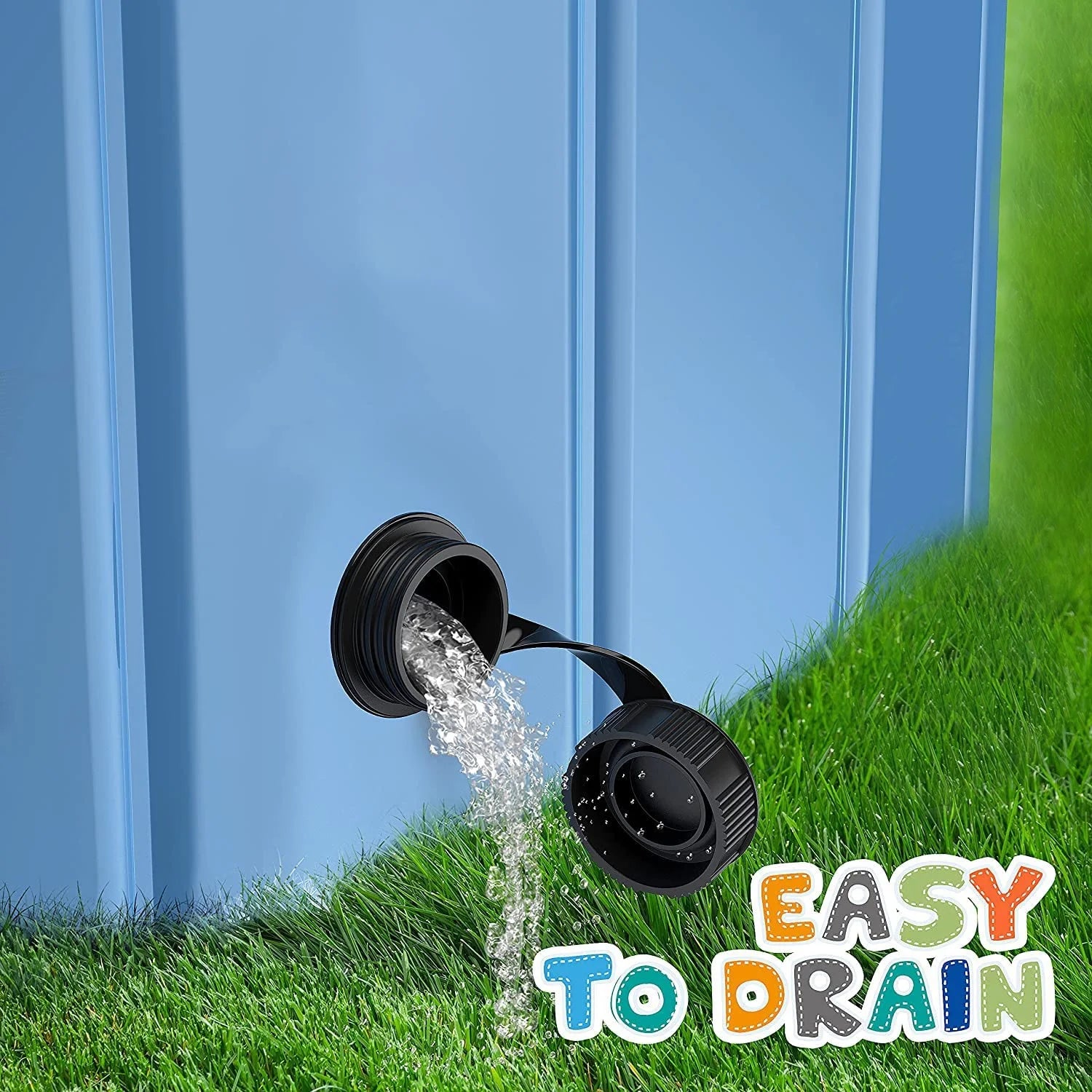 Pet Dog Pool Bath Swimming Tub Kiddie Pool, 48 X 12 Inch Collapsible Foldable Portable for Dogs Cats and Kids Blue